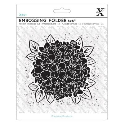 Xcut Embossing Folder - Full Bloom Hydrangea